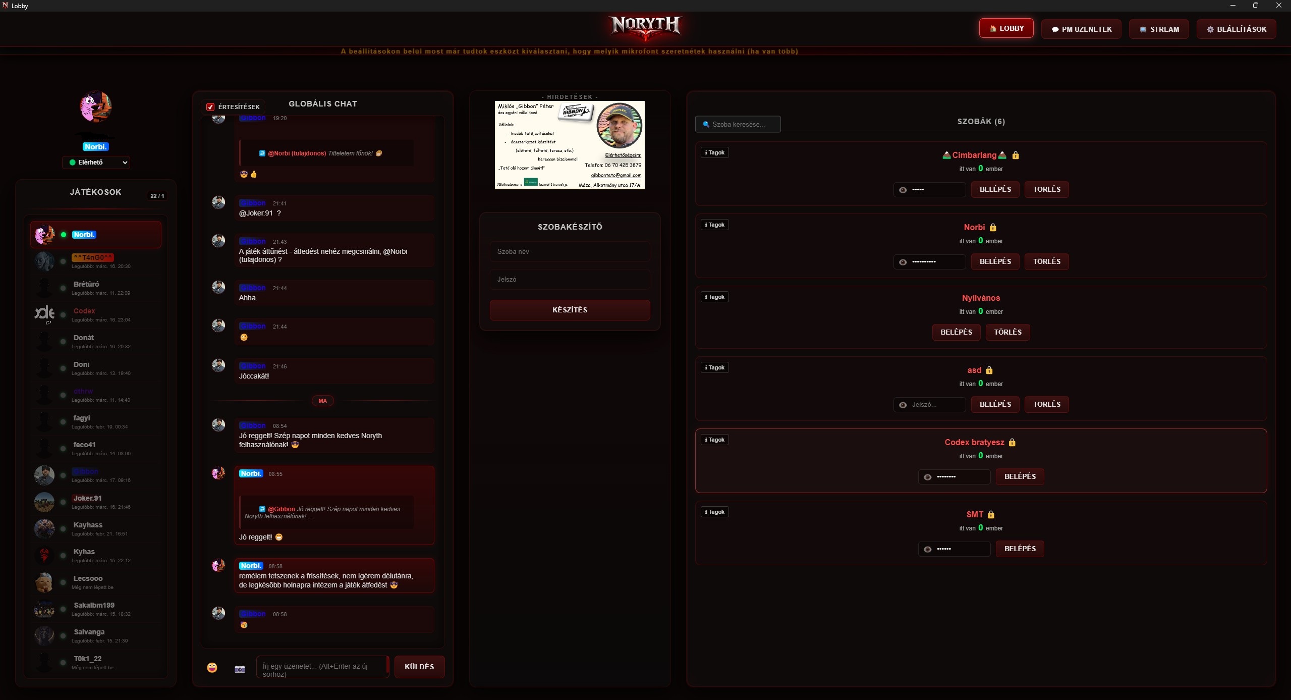 Noryth Bemutató 1